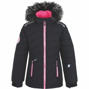 Loap FUKSIE Dievčenská lyžiarska bunda, čierna, veľkosť 134-140
