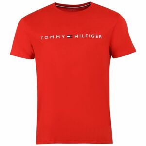 Tommy Hilfiger CN SS TEE LOGO Pánske tričko, červená, veľkosť S