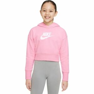 Nike SPORTSWEAR CLUB Dievčenská mikina, ružová, veľkosť L