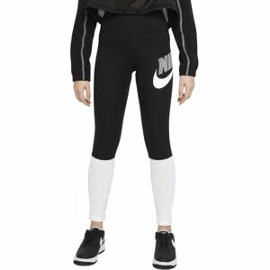 Nike NSW GX HW LEGGING Dievčenské legíny, čierna, veľkosť
