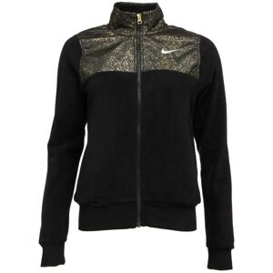 Nike NSW STRDST PRNT PLSH JKT Dámska bunda, čierna, veľkosť M