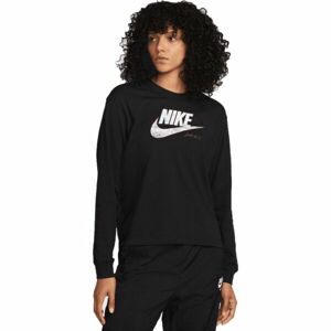 Nike NSW TEE OC 1 LS BOXY Dámske tričko s dlhým rukávom, čierna, veľkosť XS