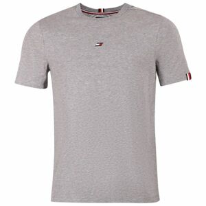 Tommy Hilfiger ESSENTIALS SMALL LOGO S/S TEE Pánske tričko, sivá, veľkosť M
