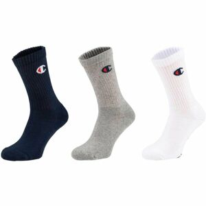 Champion 3PK CREW SOCKS Unisexové ponožky, biela, veľkosť 39 - 42