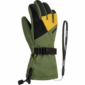 Ziener LANI GTX JR Detské lyžiarske rukavice, tmavo zelená, veľkosť 6