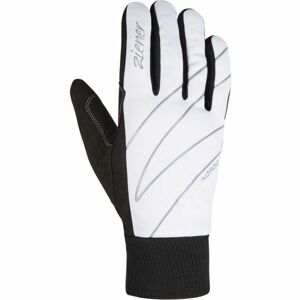 Ziener UNICA W Dámske rukavice na bežky, biela, veľkosť 6.5