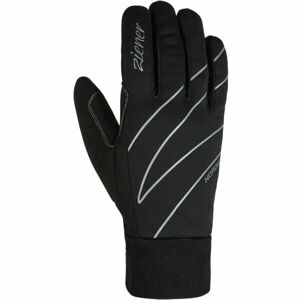 Ziener UNICA W Dámske rukavice na bežky, čierna, veľkosť 6.5