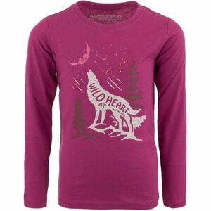 ALPINE PRO GROMO Detské tričko, ružová, veľkosť 104-110