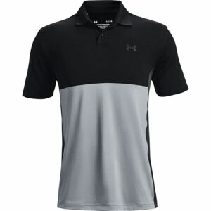 Under Armour PERFORMANCE BLOCKED POLO Pánske golfové polo tričko, čierna, veľkosť M
