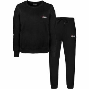 Fila BRUSHED COTTON FLEECE CREW Dámske pyžamo, čierna, veľkosť S