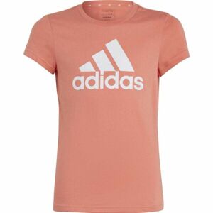 adidas ESS BL T Dievčenské tričko, oranžová, veľkosť 128