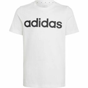 adidas LIN TEE Chlapčenské tričko, biela, veľkosť 152