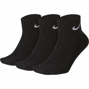 Nike 3PPK VALUE COTTON QUARTER 3PPK VALUE COTTON QUARTER - Športové ponožky, čierna, veľkosť XL