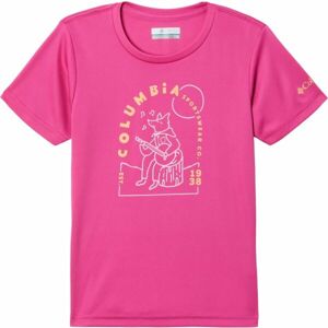 Columbia MIRROR CREEK SHORT SLEEVE GRAPHIC SHIRT Dievčenské tričko, ružová, veľkosť L