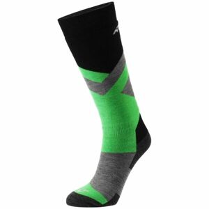 Nordica FREESKI JUNIOR Detské lyžiarske ponožky, svetlo zelená, veľkosť