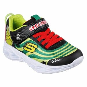 Skechers VORTEX-FLASH-GRINCHLY Detská voľnočasová obuv, zelená, veľkosť 29