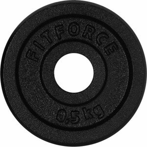 Fitforce NAKLADACÍ KOTÚČ 0,5KG ČIERNY Nakladací kotúč, čierna, veľkosť 0,5 KG