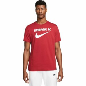 Nike LFC M NK SWOOSH TEE Pánske tričko, červená, veľkosť XXL