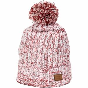 Finmark FC2263 Dámska zimná pletená čiapka, červená, veľkosť UNI