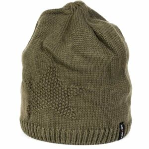 Finmark FC2230 Dámska zimná pletená čiapka, khaki, veľkosť UNI