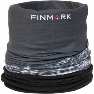 Finmark FSW-215 Multifunkčná šatka s flísom, tmavo sivá, veľkosť UNI