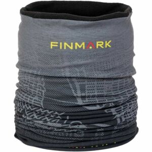 Finmark FSW-250 Detská multifunkčná šatka s flísom, tmavo sivá, veľkosť UNI