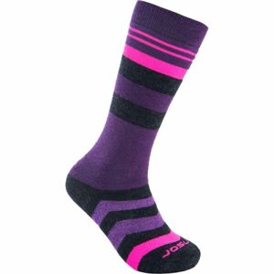 Sensor SLOPE MERINO Detské ponožky, fialová, veľkosť 35-38
