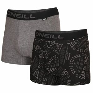 O'Neill BOXER ROUND LOGO&PLAIN 2-PACK Pánske boxerky, tmavo sivá, veľkosť XL