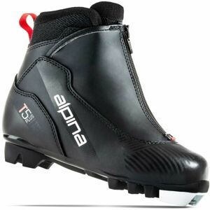 Alpina T 5 PLUS JR Detská obuv na bežecké lyžovanie, čierna, veľkosť 33