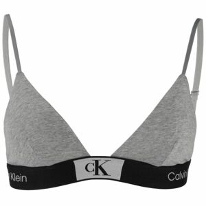 Calvin Klein ´96 COTTON-UNLINED TRIANGLE Dámska podprsenka, sivá, veľkosť M