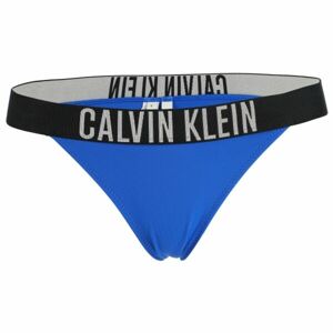 Calvin Klein INTENSE POWER-BRAZILIAN Dámsky spodný diel plaviek, modrá, veľkosť L