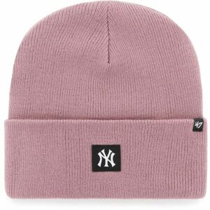 47 MLB NEW YORK YANKEES COMPACT ALT CUFF KNIT Zimná čiapka, ružová, veľkosť UNI