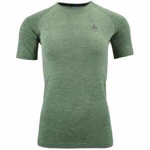 Odlo W CREW NECK S/S ESSENTIAL SEAMLESS Dámske bežecké tričko, zelená, veľkosť XL