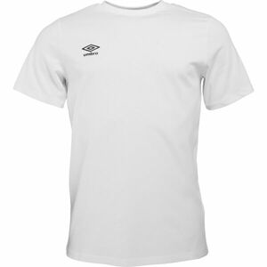 Umbro FW SMALL LOGO TEE Pánske tričko, biela, veľkosť XL
