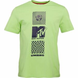 Umbro X MTV GRAPHIC TEE Pánske tričko, svetlo zelená, veľkosť L