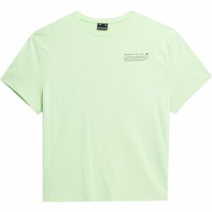 4F TSHIRT W Dámske tričko, svetlo zelená, veľkosť L