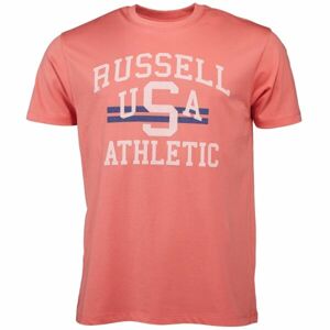 Russell Athletic T-SHIRT M Pánske tričko, lososová, veľkosť XXL
