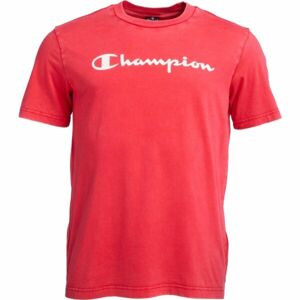 Champion OLD SCHOOL CREWNECK T-SHIRT Pánske tričko, červená, veľkosť L