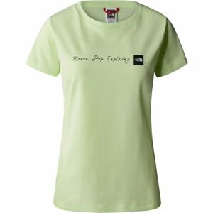 The North Face W S/S NEVERSTOPEXPLORING TEE Dámske tričko, svetlo zelená, veľkosť S