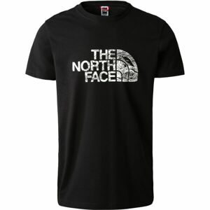The North Face M S/S WOODCUT DOME TEE Pánske tričko, čierna, veľkosť S