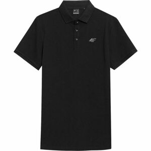 4F MEN´S POLO SHIRT Pánske polo tričko, čierna, veľkosť S