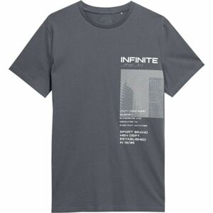 4F MEN´S T-SHIRT Pánske tričko, tmavo sivá, veľkosť S