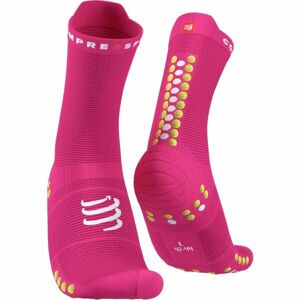 Compressport PRO RACING SOCK v4.0 RUN HIGH Bežecké ponožky, ružová, veľkosť T1