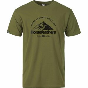 Horsefeathers MOUNTAIN T-SHIRT Pánske tričko, khaki, veľkosť