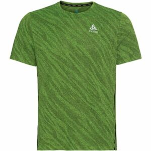 Odlo ZEROWEIGHT ENGINEE CHILL-TEC S/S Pánske bežecké tričko, zelená, veľkosť L