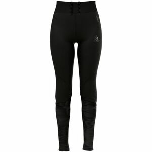 Odlo W ZEROWEIGHT WARM REFLECTIVE TIGHTS Dámske bežecké legíny, čierna, veľkosť L