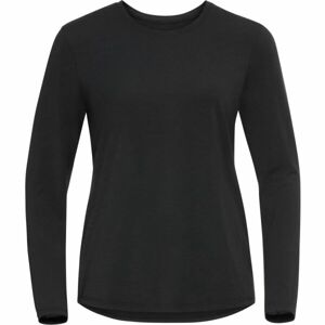 Odlo T-SHIRT CREW NECK L/S HALDEN Dámske tričko s dlhým rukávom, čierna, veľkosť XS