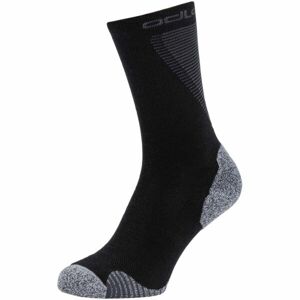 Odlo SOCKS CREW ACTIVE WARMRUNNING Ponožky, čierna, veľkosť 45/47