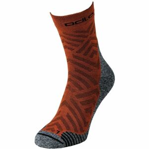Odlo ACTIVEWARM HIKE GRAPHIC SOCKS Turistické ponožky, červená, veľkosť