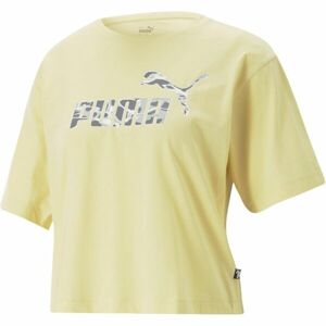 Puma SUMMER SPLASH GRAPHIC TEE Dámske basketbalové tričko, žltá, veľkosť S